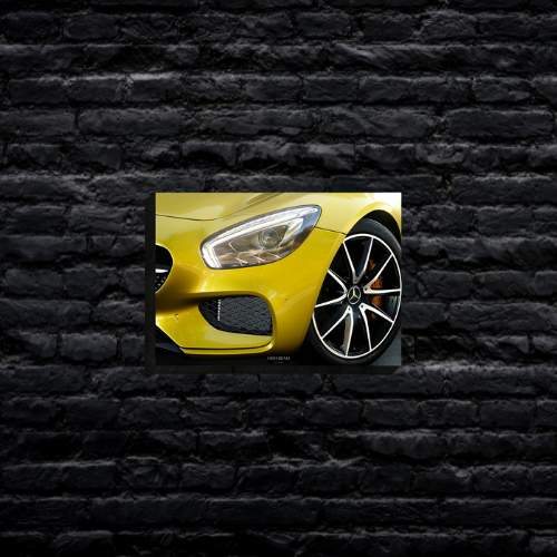 Mercedes AMG GT - White LED Poster